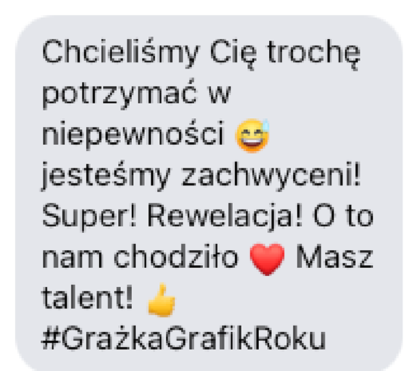 Wiadomość: masz talent